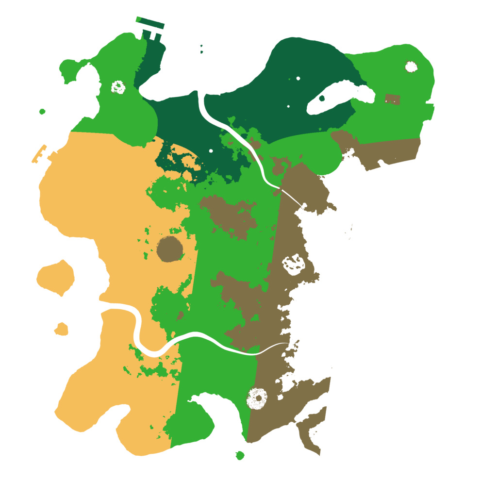 Biome Rust Map: Procedural Map, Size: 3500, Seed: 1870993292