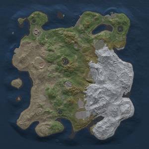 Thumbnail Rust Map: Procedural Map, Size: 3500, Seed: 1870993292, 16 Monuments