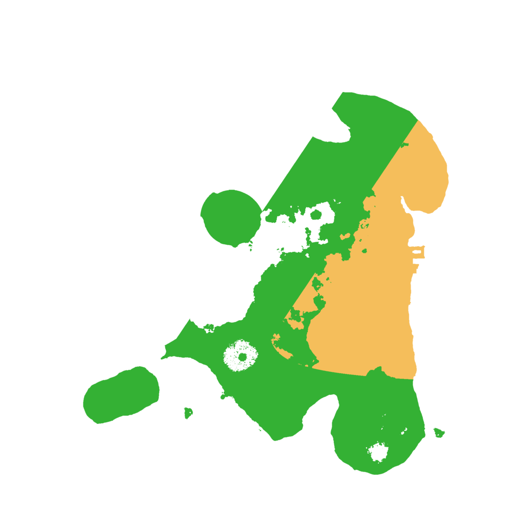 Biome Rust Map: Procedural Map, Size: 2500, Seed: 253290483