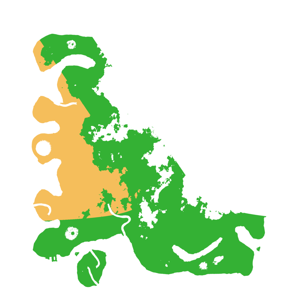 Biome Rust Map: Procedural Map, Size: 3500, Seed: 22451