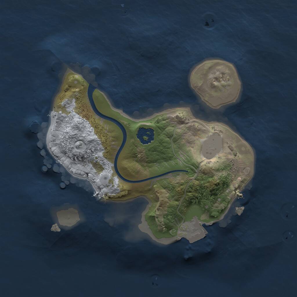 Rust Map: Procedural Map, Size: 1707, Seed: 960, 1 Monuments