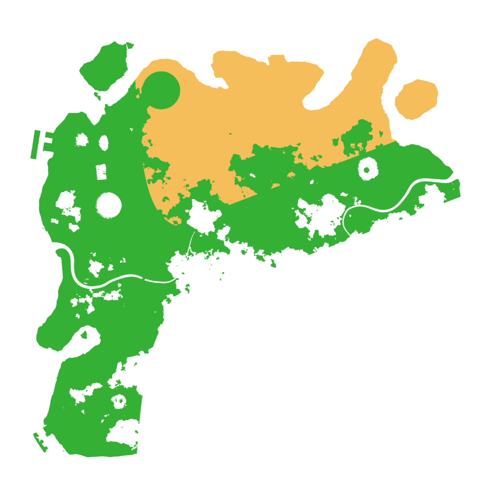 Biome Rust Map: Procedural Map, Size: 3500, Seed: 515350150