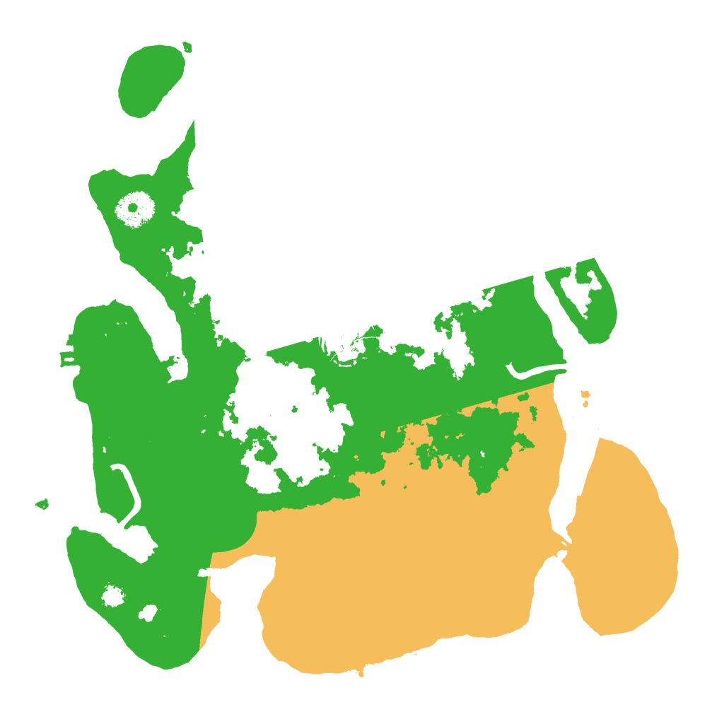 Biome Rust Map: Procedural Map, Size: 3000, Seed: 3812607