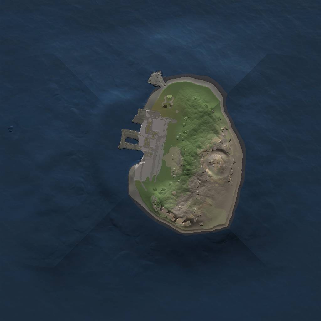 Rust Map: Procedural Map, Size: 1000, Seed: 11719265, 4 Monuments