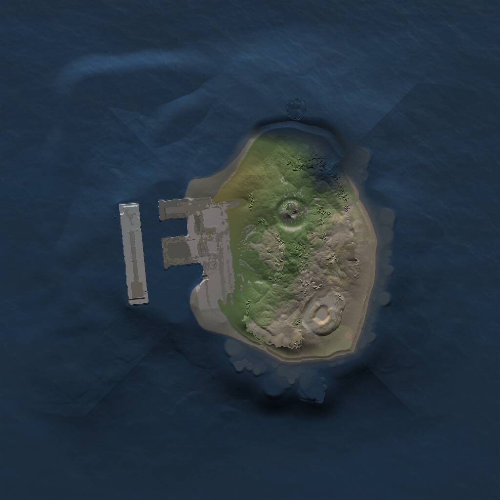 Rust Map: Procedural Map, Size: 1000, Seed: 11719265, 2 Monuments