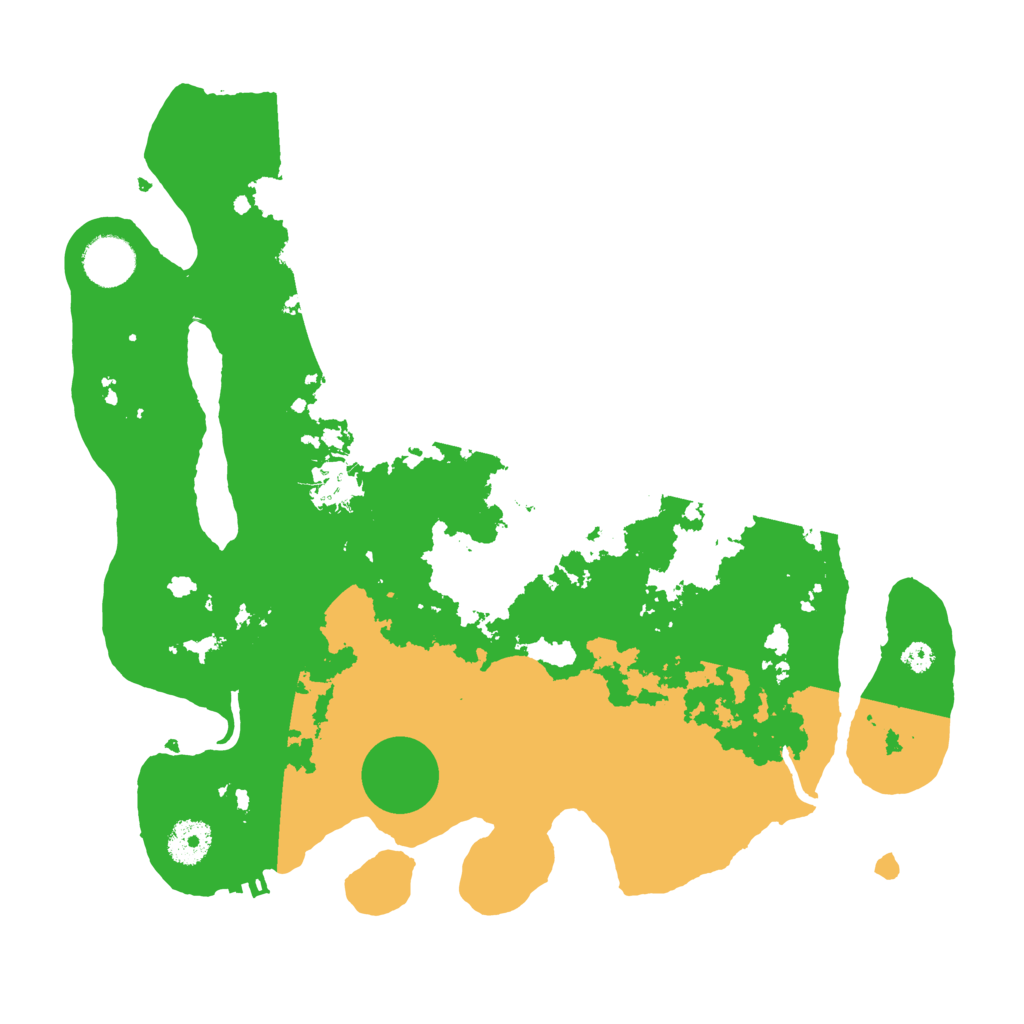 Biome Rust Map: Procedural Map, Size: 3500, Seed: 65078838