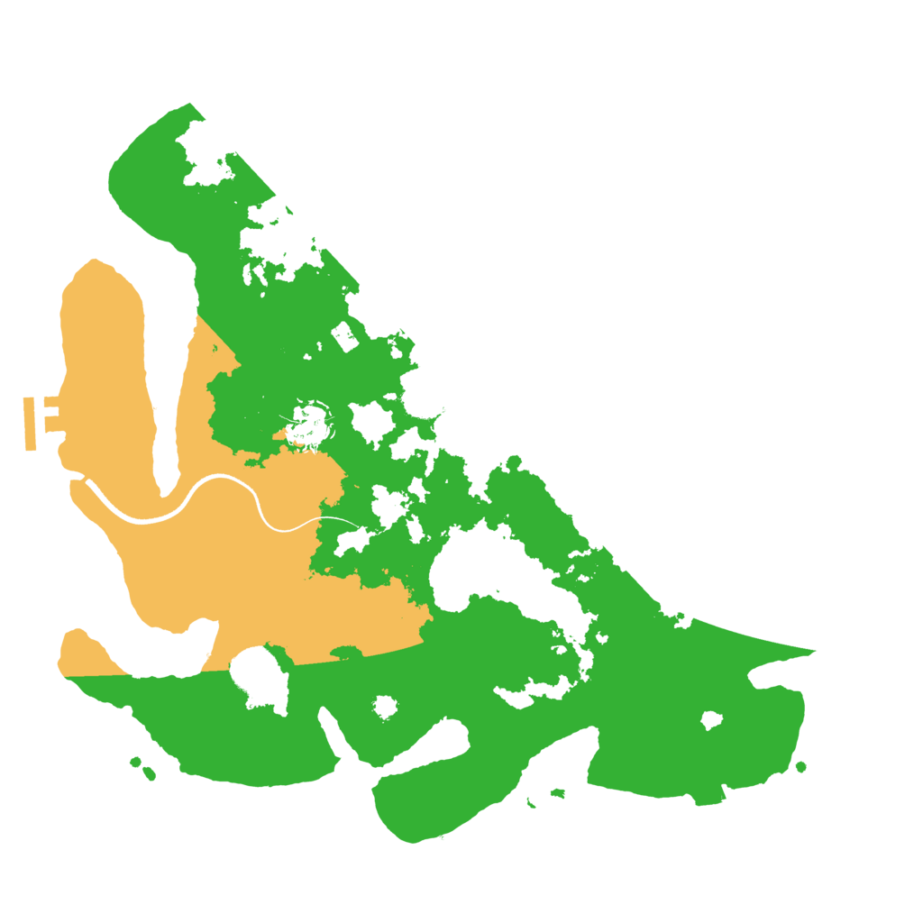 Biome Rust Map: Procedural Map, Size: 3500, Seed: 68009418