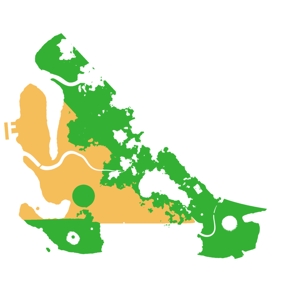 Biome Rust Map: Procedural Map, Size: 3500, Seed: 68009418