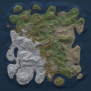 Thumbnail Rust Map: Procedural Map, Size: 3900, Seed: 79335461, 16 Monuments