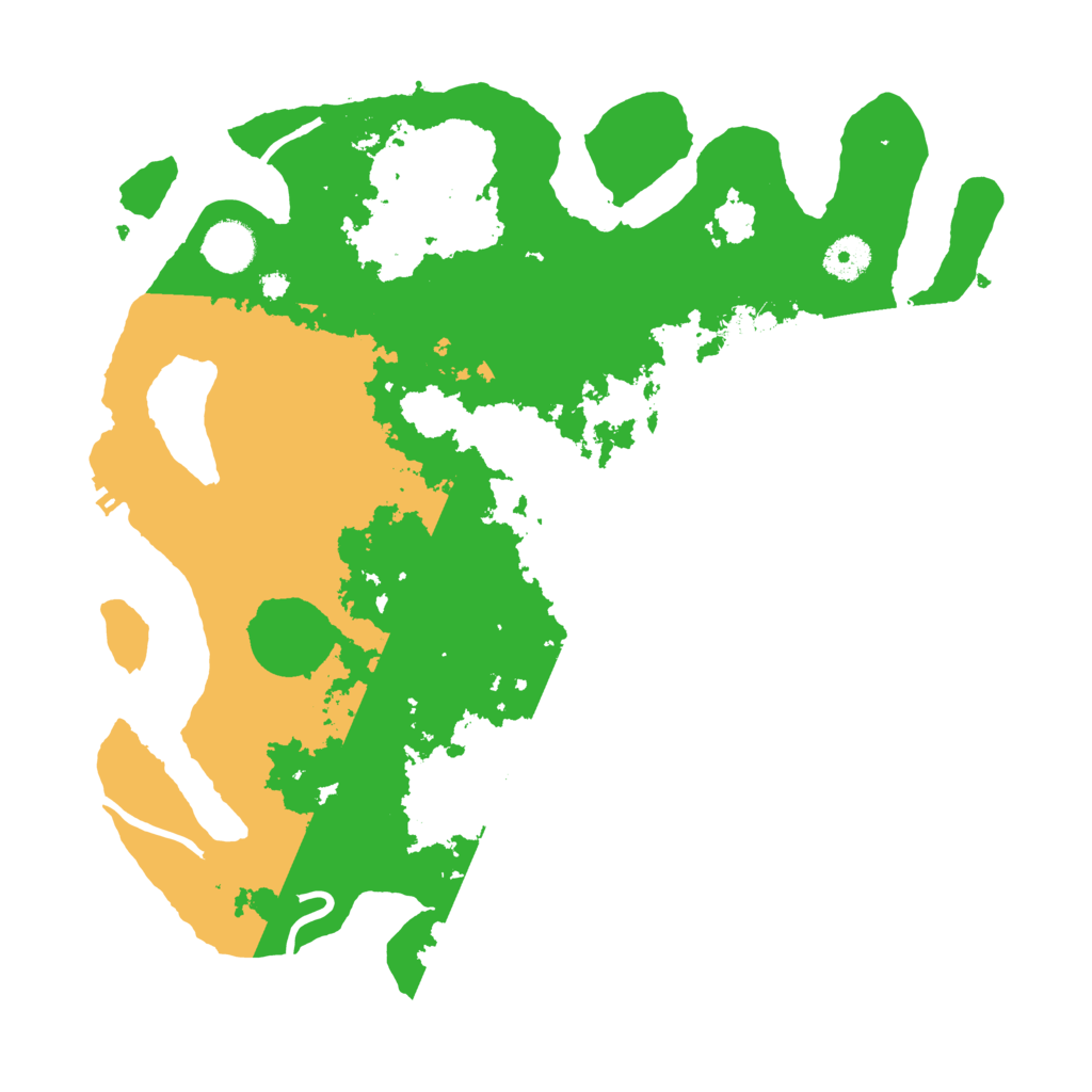 Biome Rust Map: Procedural Map, Size: 3700, Seed: 36345