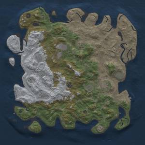 Thumbnail Rust Map: Procedural Map, Size: 4500, Seed: 685237605, 19 Monuments