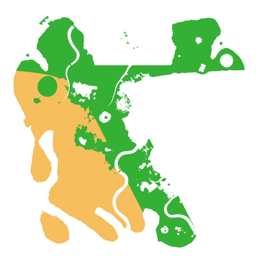 Biome Rust Map: Procedural Map, Size: 3500, Seed: 1141098578