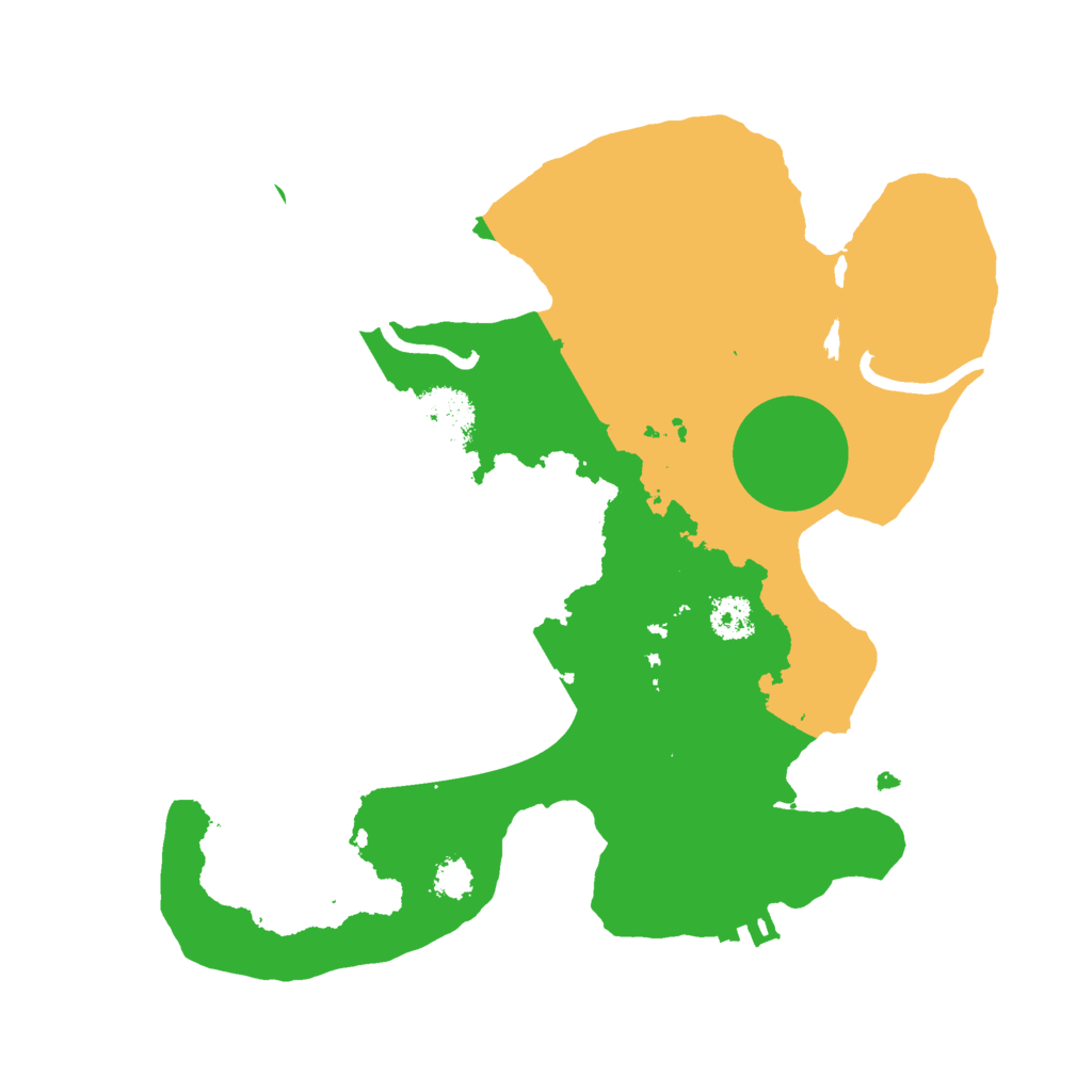 Biome Rust Map: Procedural Map, Size: 2500, Seed: 401044449