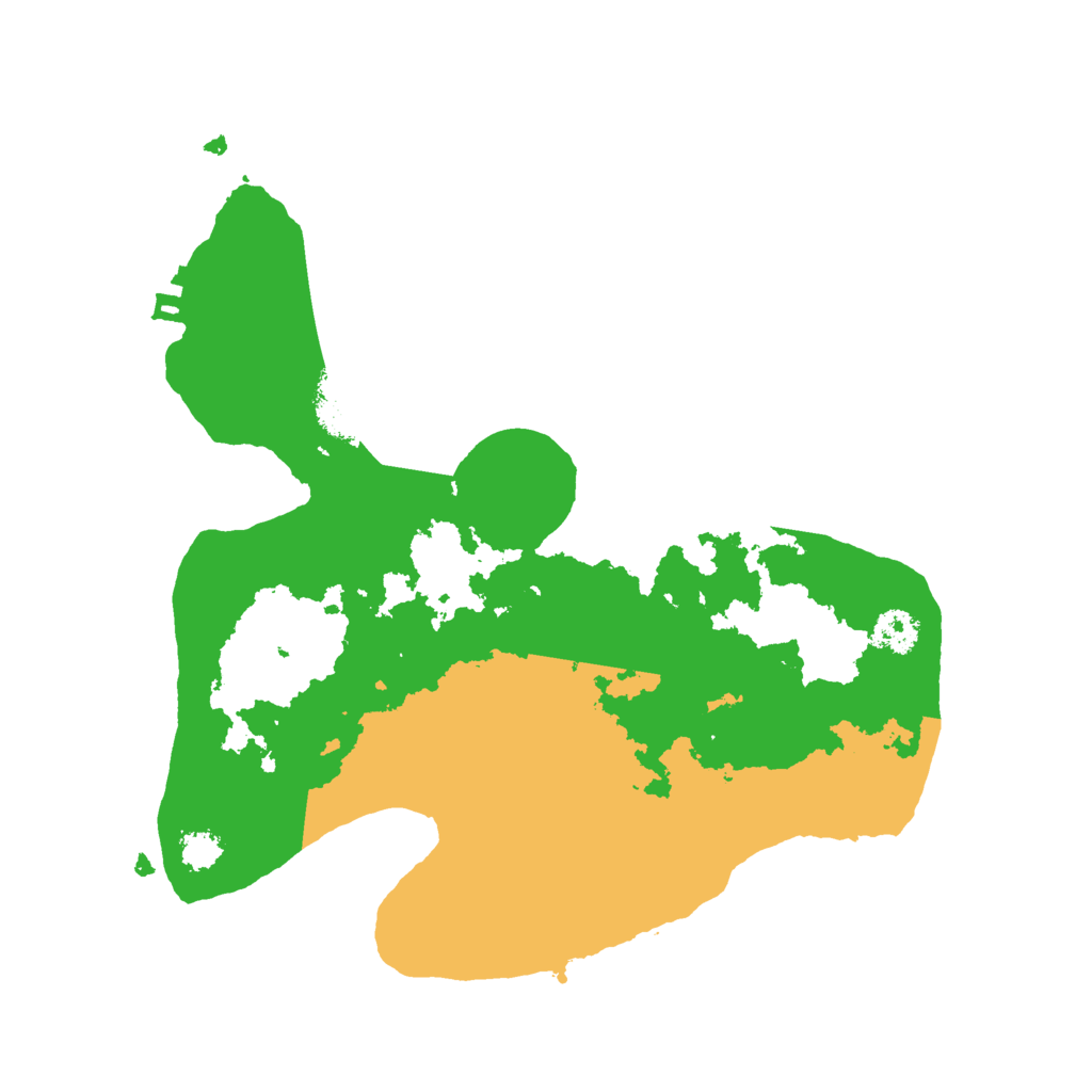 Biome Rust Map: Procedural Map, Size: 2500, Seed: 2023020201