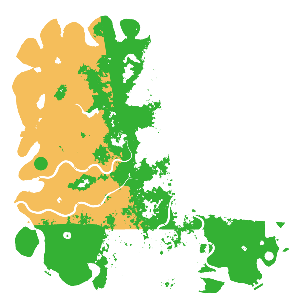 Biome Rust Map: Procedural Map, Size: 6000, Seed: 1176167087