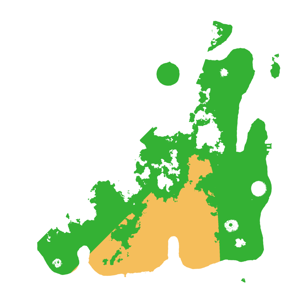 Biome Rust Map: Procedural Map, Size: 3500, Seed: 51086995