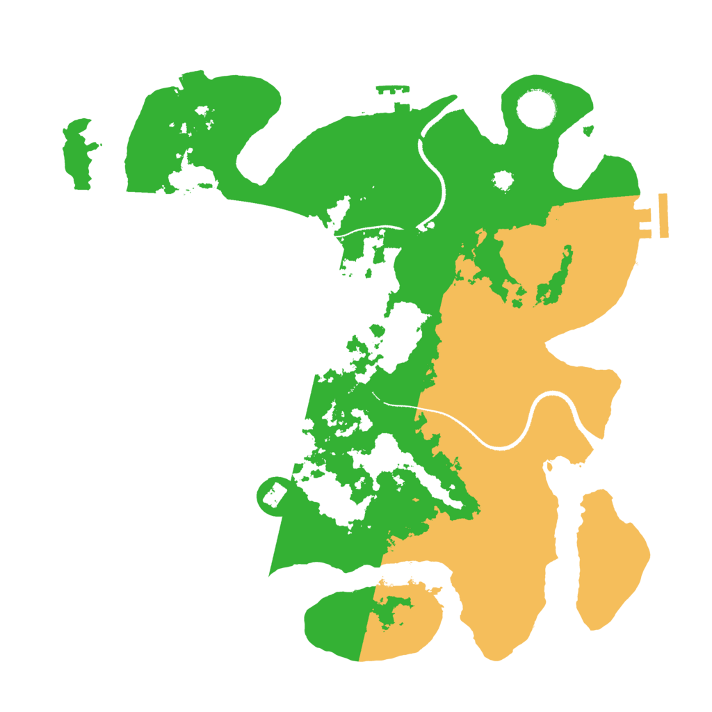 Biome Rust Map: Procedural Map, Size: 3250, Seed: 1970852763