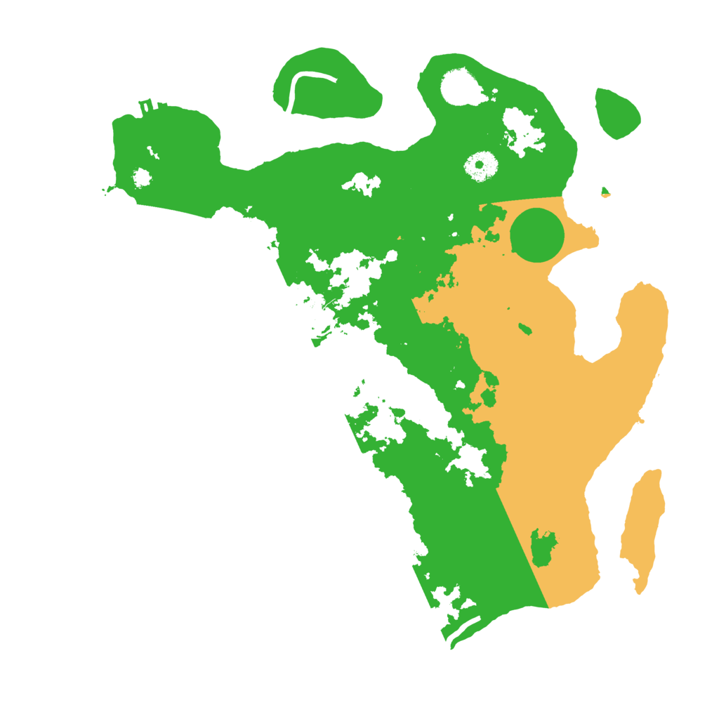 Biome Rust Map: Procedural Map, Size: 3500, Seed: 46614127