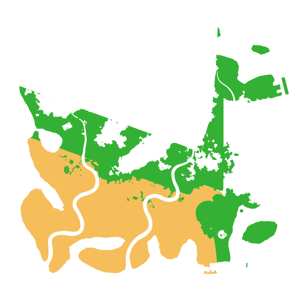 Biome Rust Map: Procedural Map, Size: 3500, Seed: 132721686
