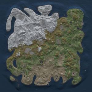 Thumbnail Rust Map: Procedural Map, Size: 4250, Seed: 53940202, 19 Monuments