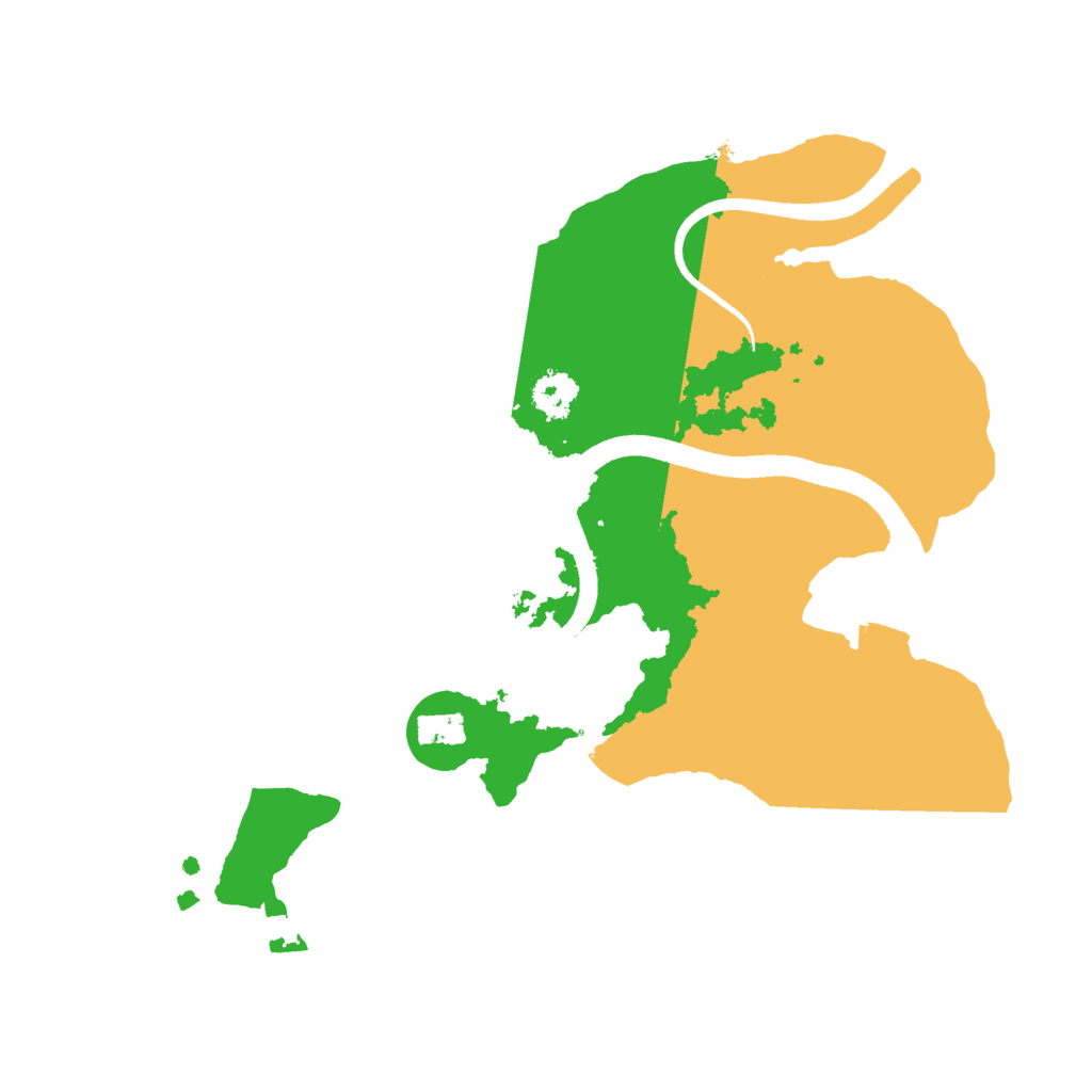 Biome Rust Map: Procedural Map, Size: 2500, Seed: 559428531