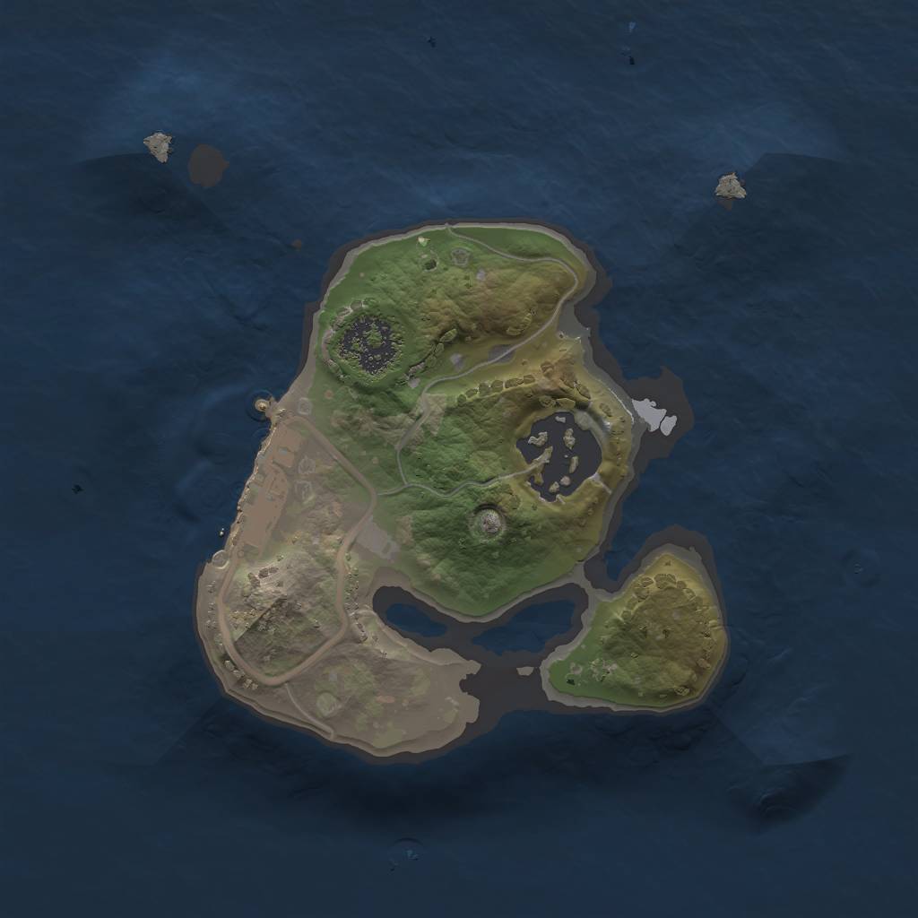 Rust Map: Procedural Map, Size: 1650, Seed: 203157150, 5 Monuments