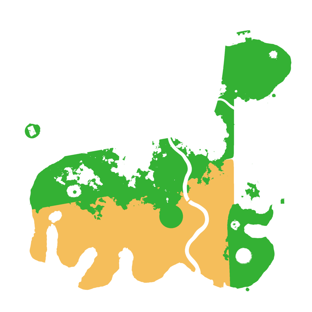 Biome Rust Map: Procedural Map, Size: 3500, Seed: 135350034