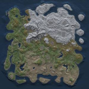 Thumbnail Rust Map: Procedural Map, Size: 5000, Seed: 86354563, 17 Monuments