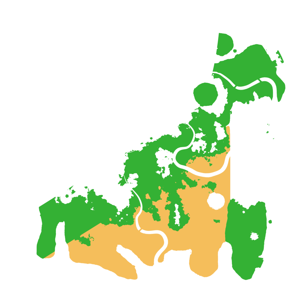 Biome Rust Map: Procedural Map, Size: 3500, Seed: 26710574