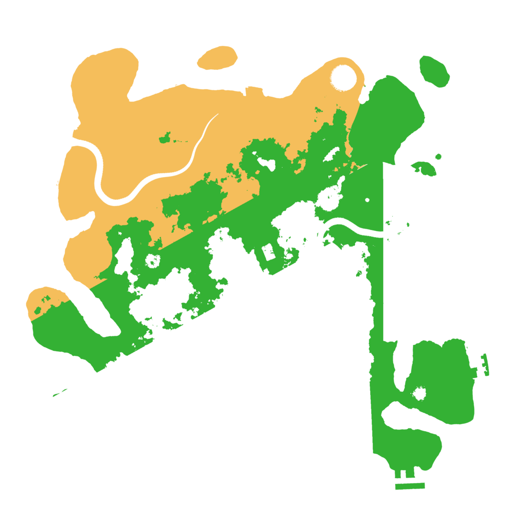 Biome Rust Map: Procedural Map, Size: 3500, Seed: 406445598