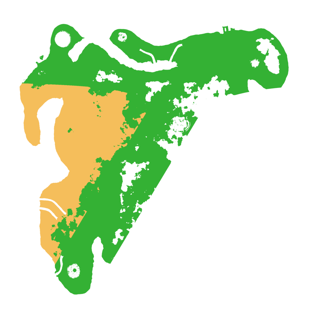 Biome Rust Map: Procedural Map, Size: 3500, Seed: 12945429