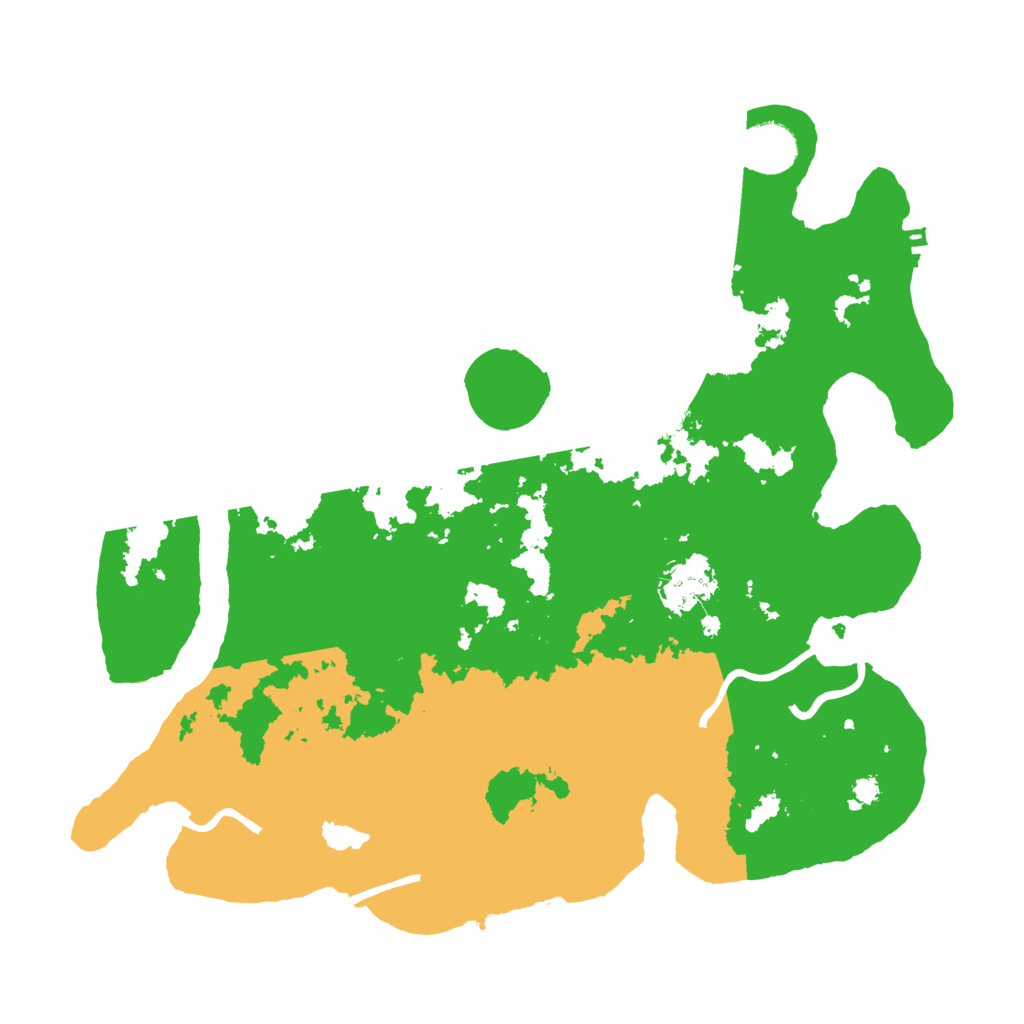 Biome Rust Map: Procedural Map, Size: 3500, Seed: 59447182