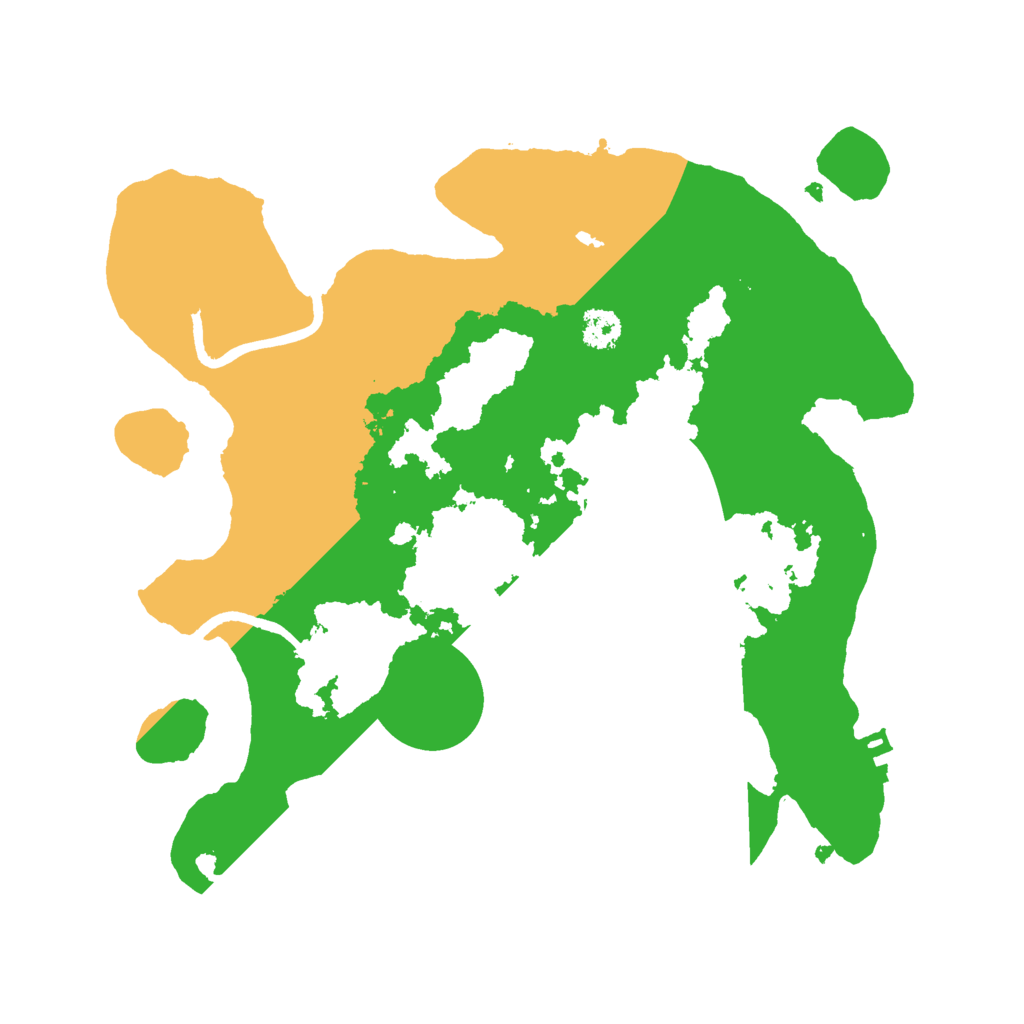 Biome Rust Map: Procedural Map, Size: 2650, Seed: 666