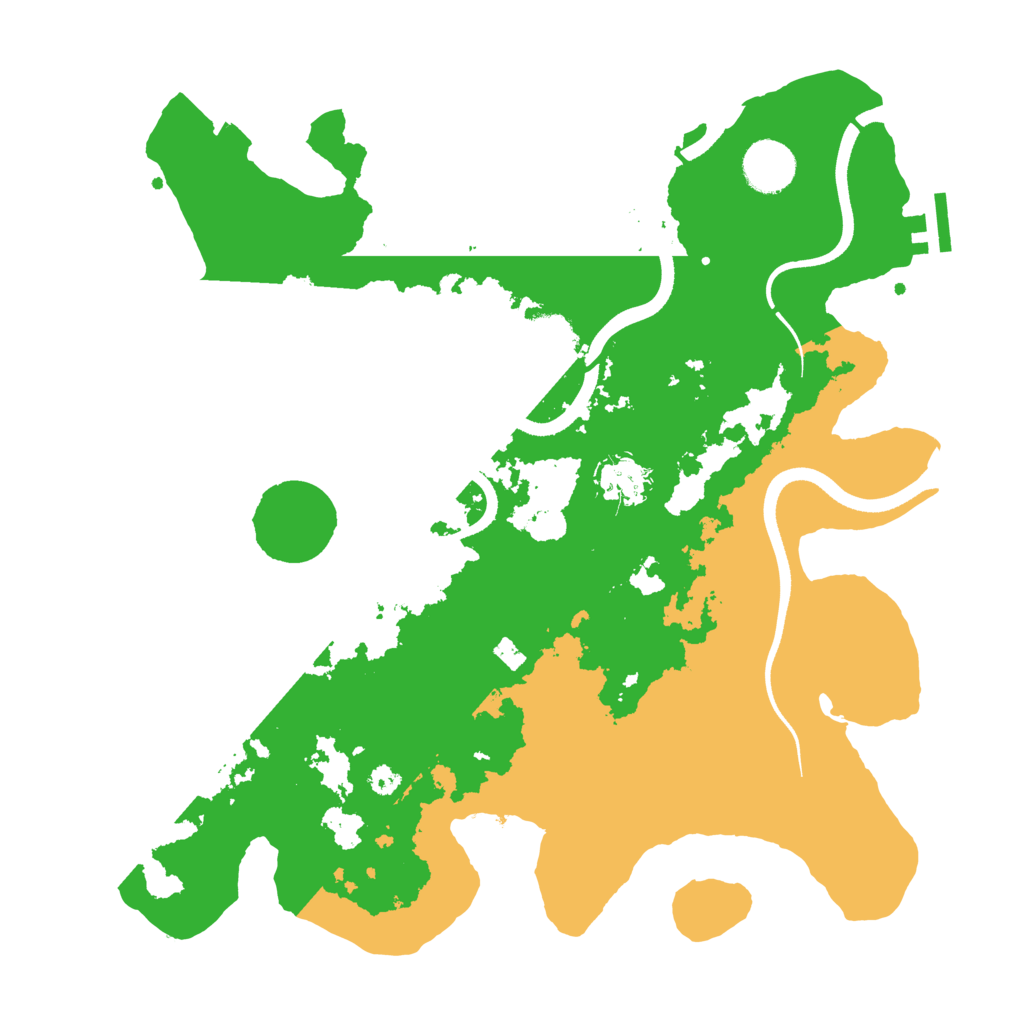 Biome Rust Map: Procedural Map, Size: 3500, Seed: 70376262