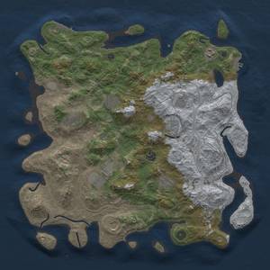 Thumbnail Rust Map: Procedural Map, Size: 4250, Seed: 609488895, 18 Monuments