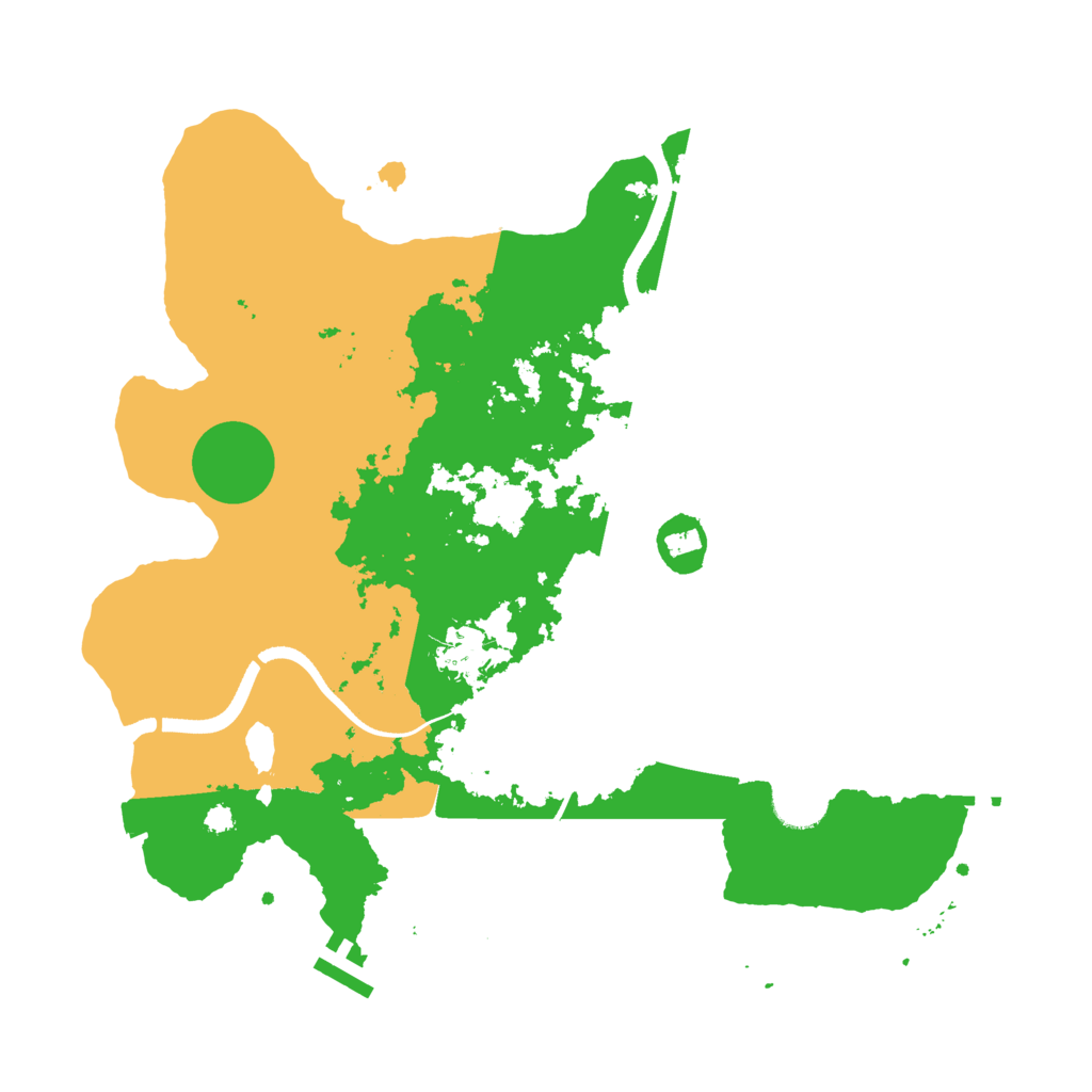 Biome Rust Map: Procedural Map, Size: 3500, Seed: 510631495