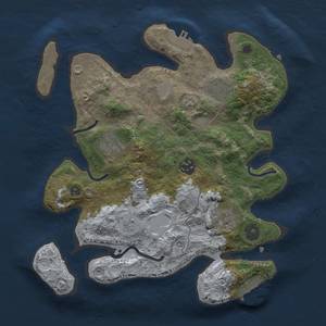 Thumbnail Rust Map: Procedural Map, Size: 3000, Seed: 39382, 11 Monuments