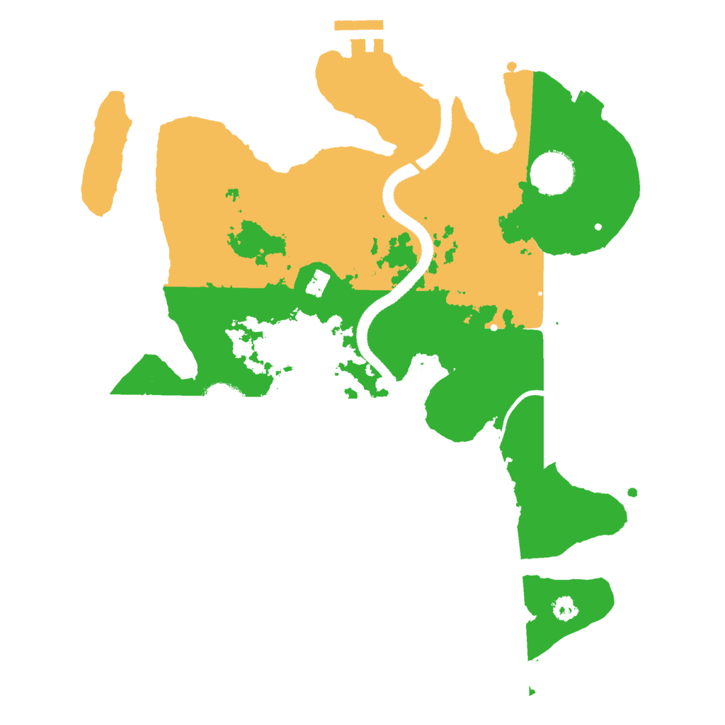 Biome Rust Map: Procedural Map, Size: 3000, Seed: 39382