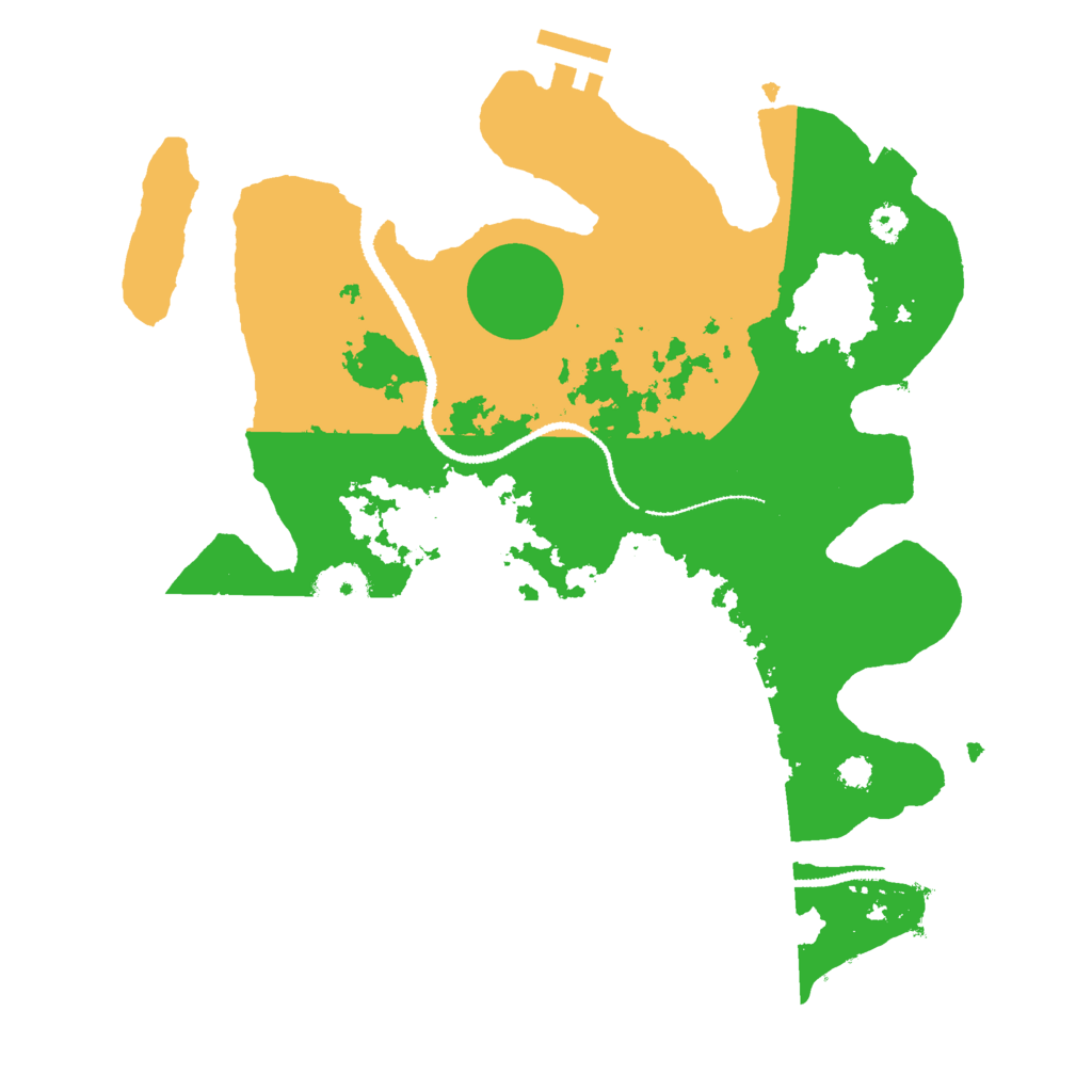 Biome Rust Map: Procedural Map, Size: 3000, Seed: 39382