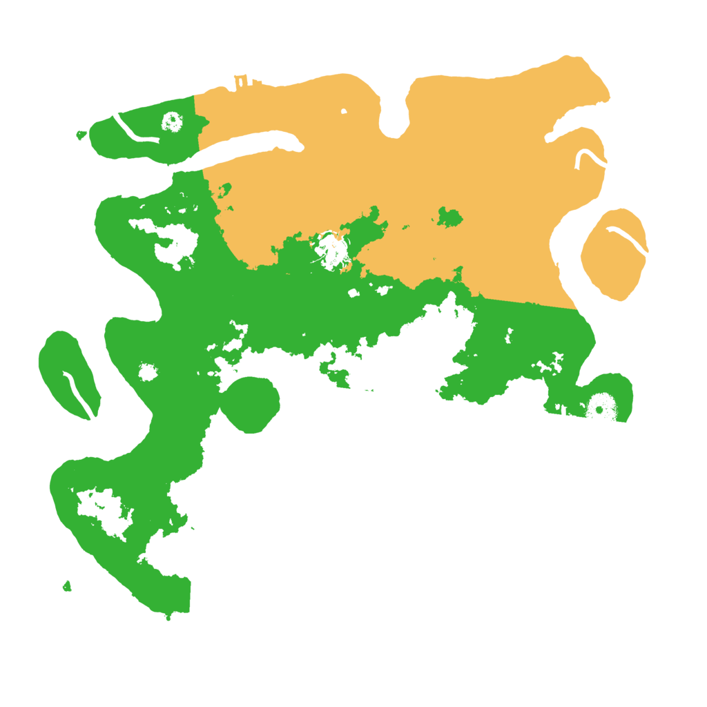 Biome Rust Map: Procedural Map, Size: 3500, Seed: 9542096