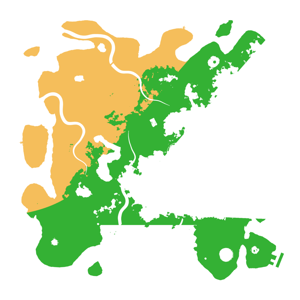 Biome Rust Map: Procedural Map, Size: 4000, Seed: 129975