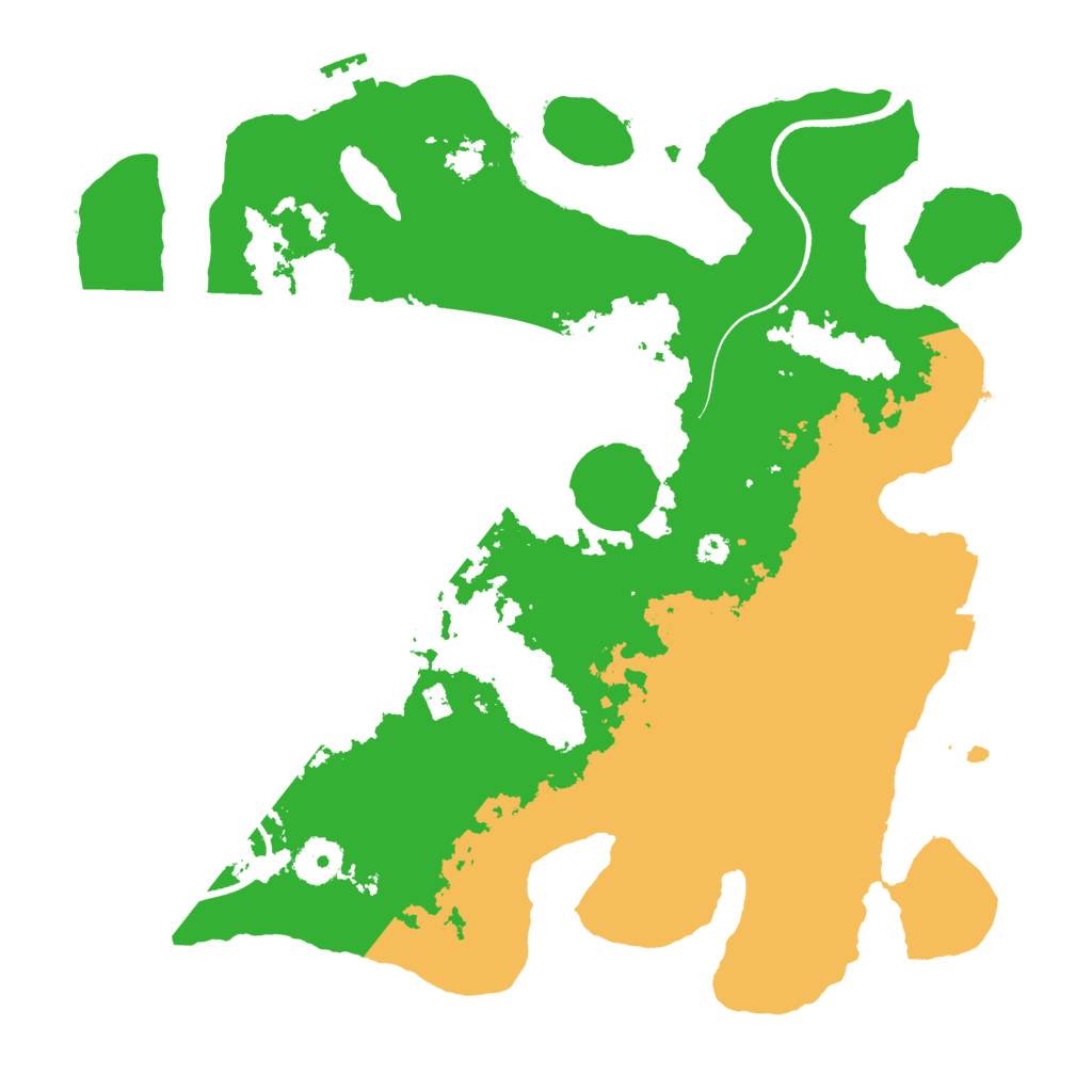 Biome Rust Map: Procedural Map, Size: 3500, Seed: 18498823