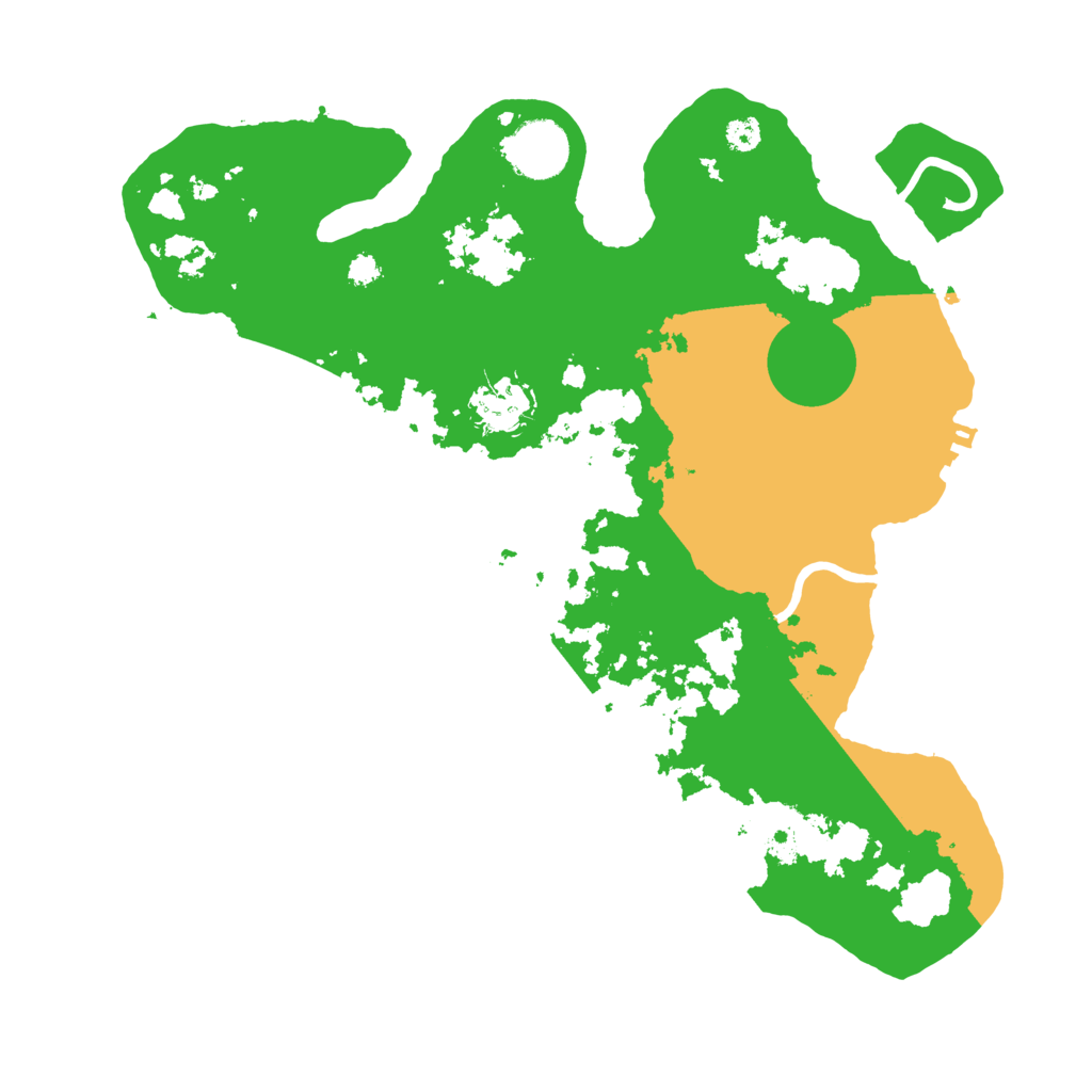 Biome Rust Map: Procedural Map, Size: 3250, Seed: 158535416