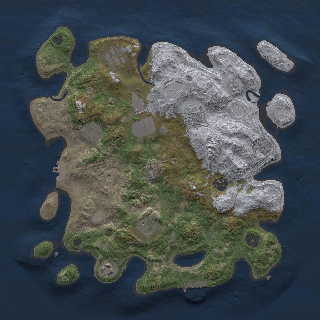 Procedural Map :: Rust Map :: Just-Wiped