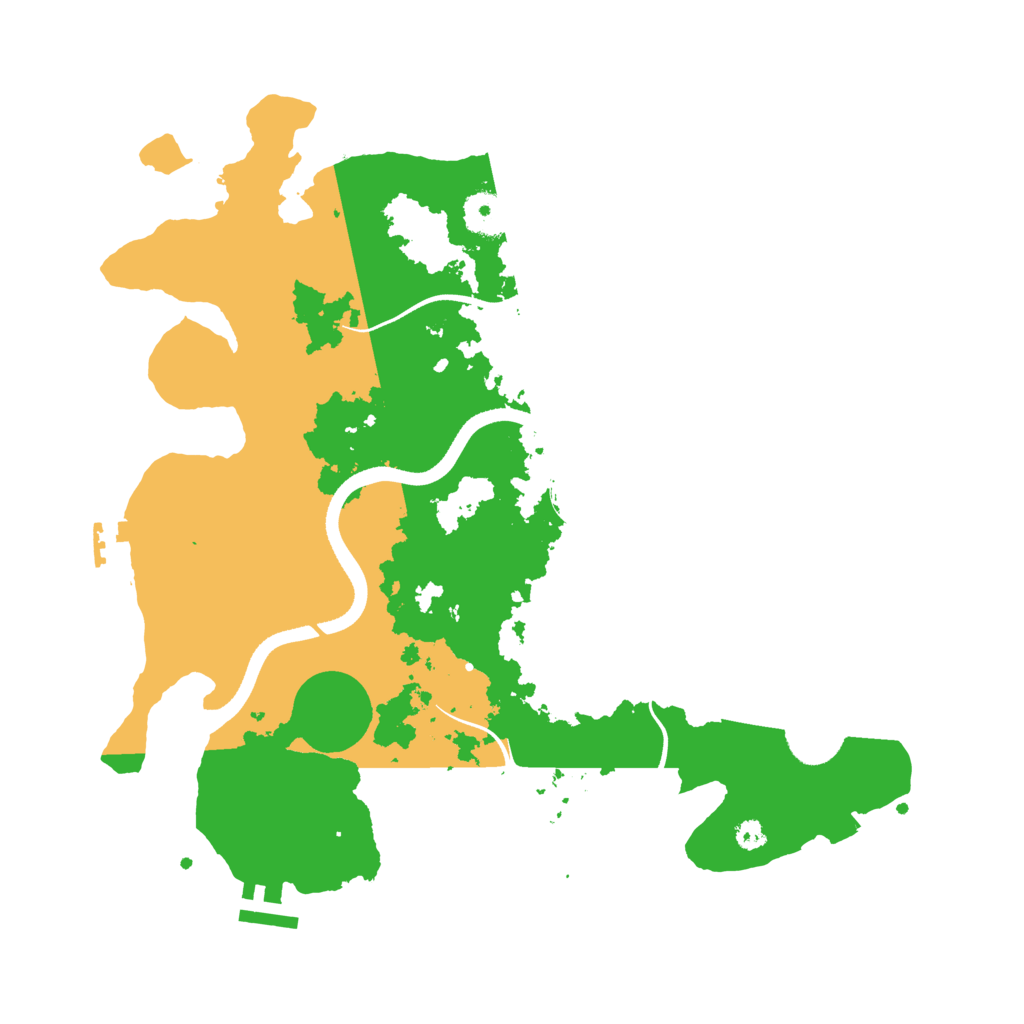 Biome Rust Map: Procedural Map, Size: 3500, Seed: 3120312