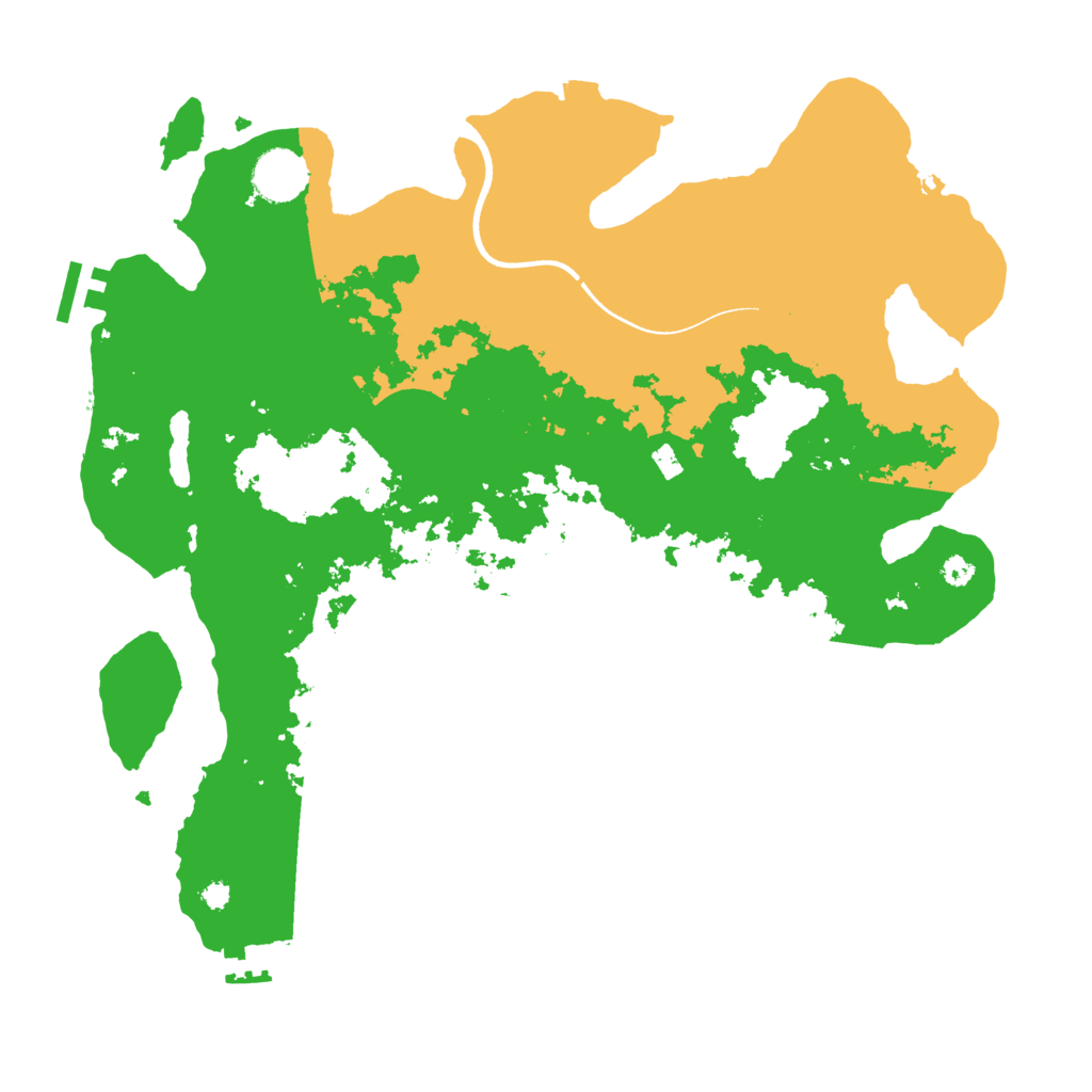 Biome Rust Map: Procedural Map, Size: 3600, Seed: 19642
