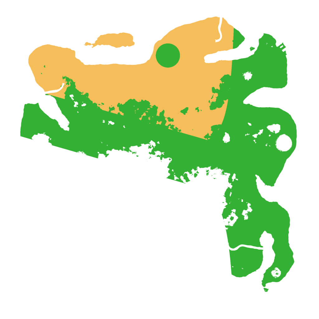 Biome Rust Map: Procedural Map, Size: 3500, Seed: 89753144