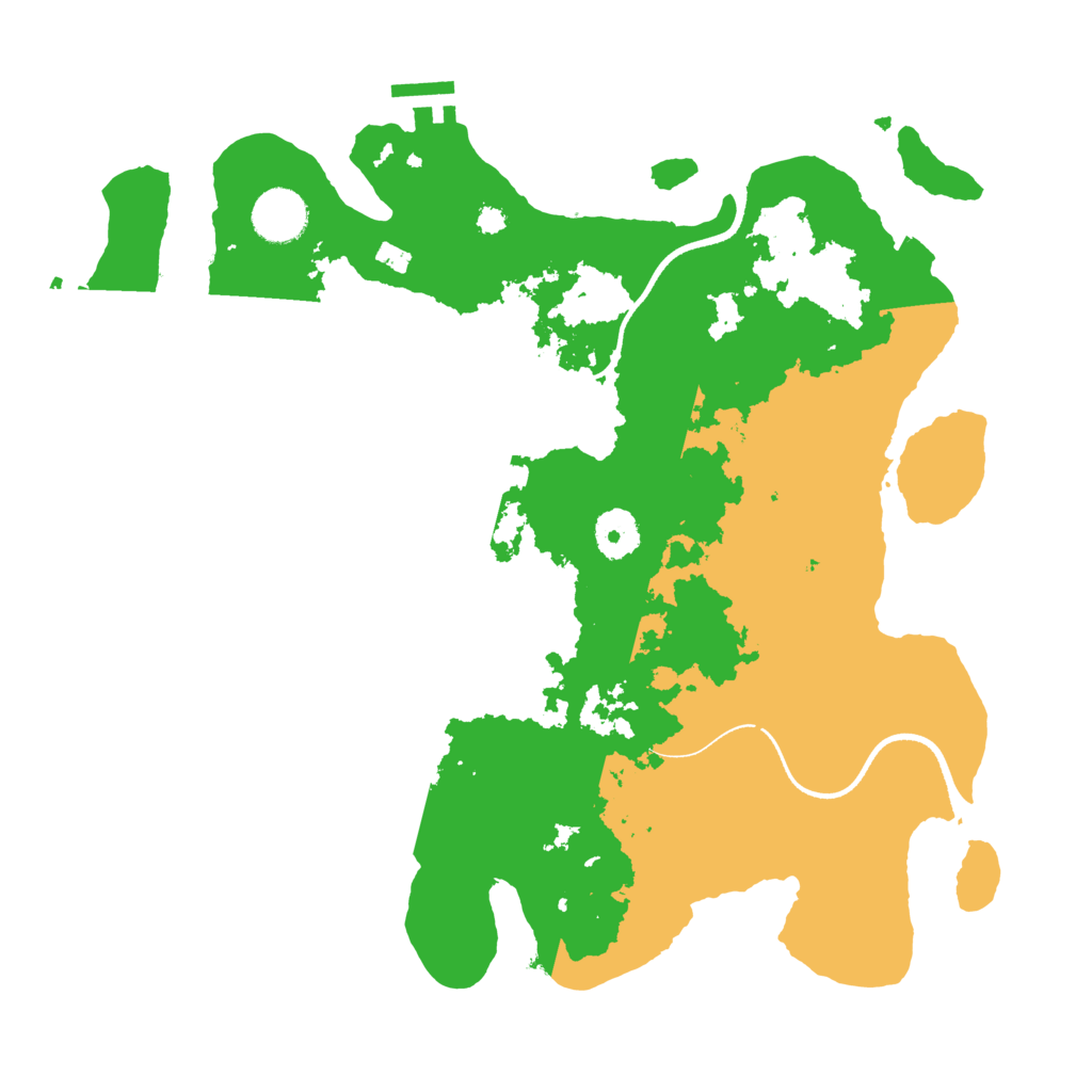 Biome Rust Map: Procedural Map, Size: 3500, Seed: 3741472