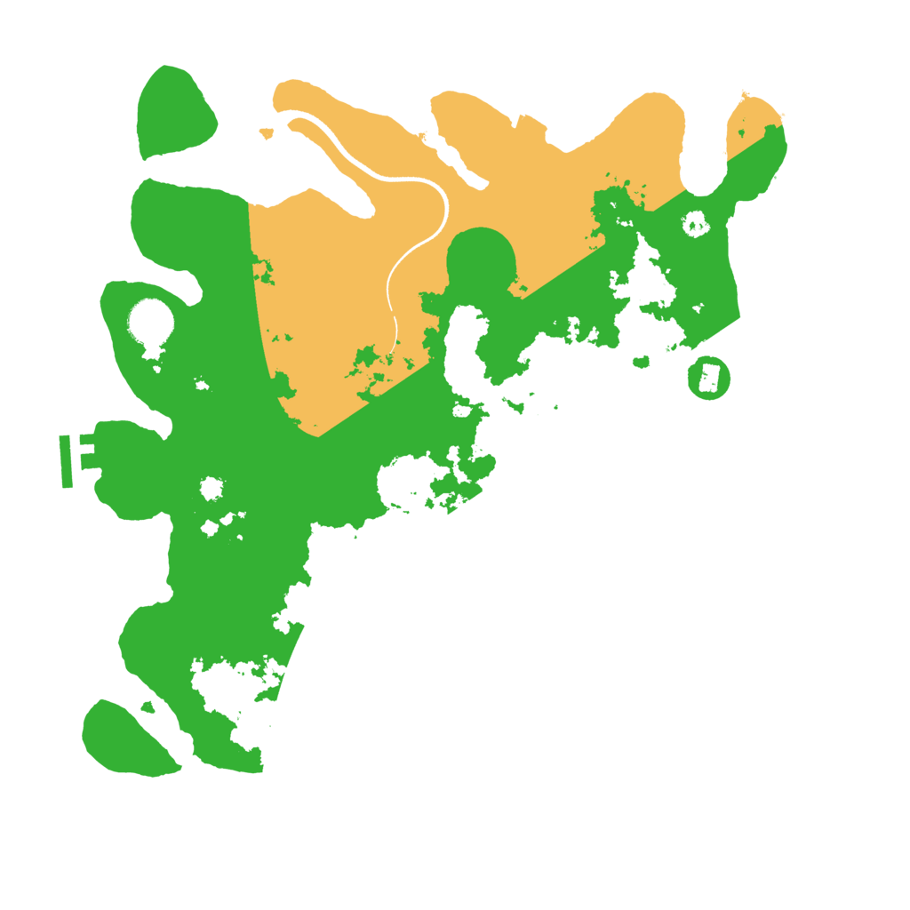 Biome Rust Map: Procedural Map, Size: 3500, Seed: 58382506