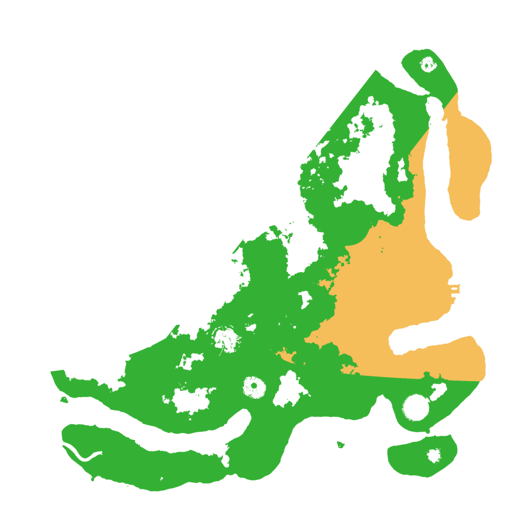 Biome Rust Map: Procedural Map, Size: 3500, Seed: 558809852